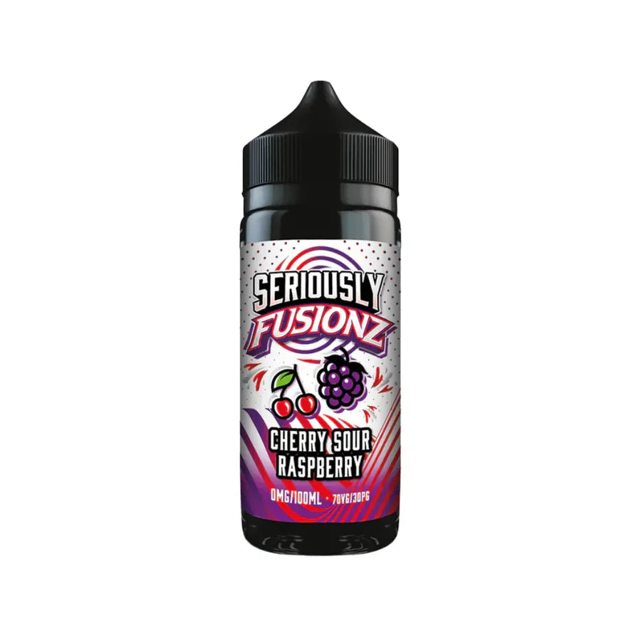 Doozy Seriously Fusionz 100ml E-Liquid bottle showing premium UK-made fruit fusion shortfill with award-winning flavours